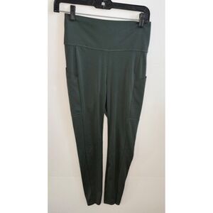 SOMA Nonstop Legging Dark Green High Waist Pockets Athleisure Women's M